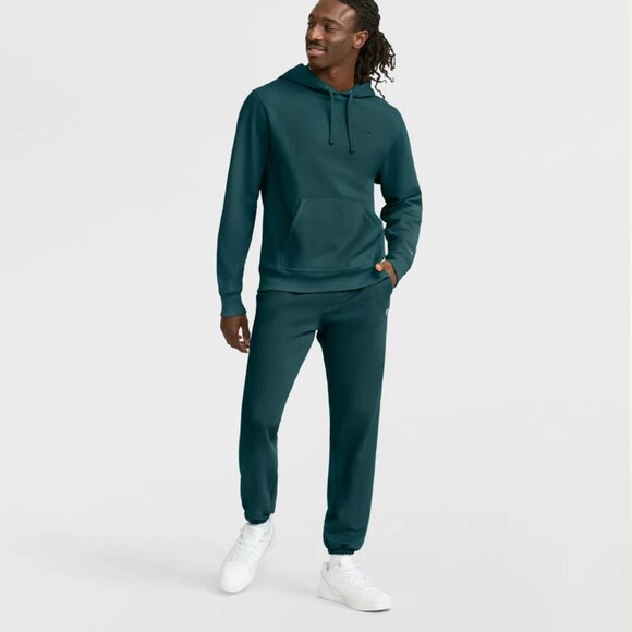 NWT Champion Men's Powerblend Fleece Pullover Hoodie Green Size XL $60 8C108 - Picture 4 of 5